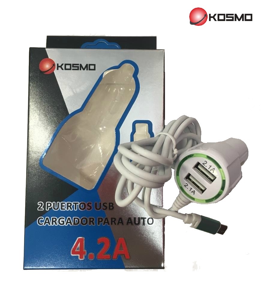CARGADOR 12V DUAL 4.2A